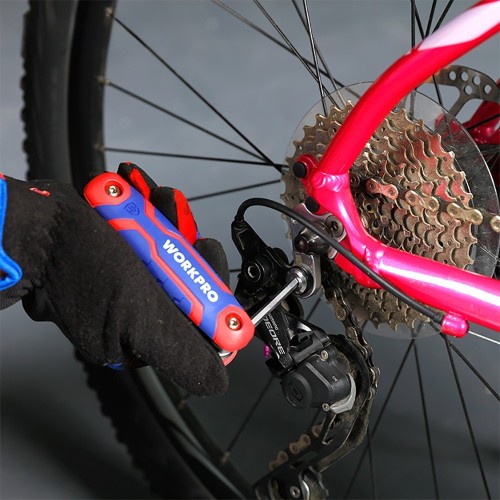 Juego de 8 Llaves Allen Plegables (Métrico) Workpro 21080