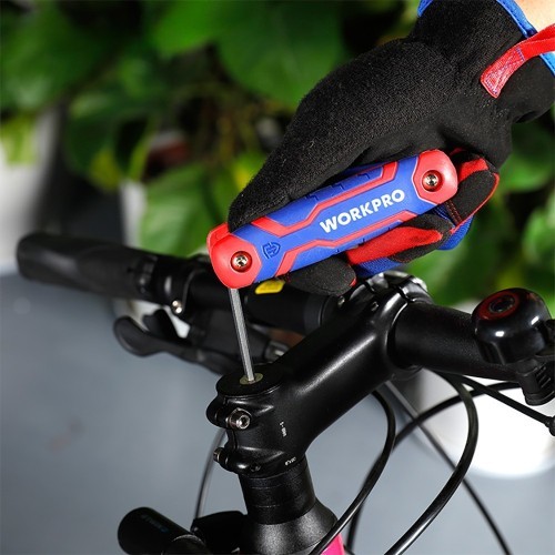 Juego de 8 Llaves Allen Plegables (Métrico) Workpro 21080 Juego de 8 Llaves Allen Plegables (Métrico) Workpro 21080