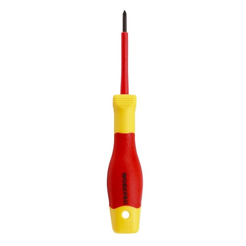 Destornillador Phillips Aislado VDE PH0 x 60 mm Workpro 21090