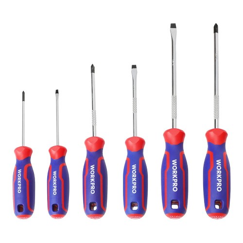 Juego de 6 Destornilladores Workpro PH0/PH1/PH2 21101
