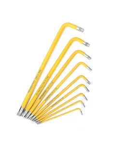 Workpro Juego de 9 Llaves Torx de Brazo Largas T10 - T50 2