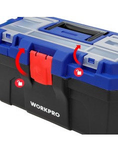 Caja de Herramientas Workpro 41x23x20,5 cm Azul/Negra 21107 2