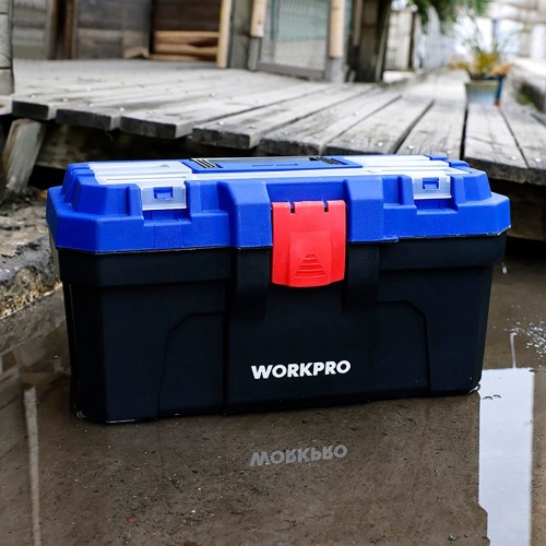 Caja de Herramientas Workpro 41x23x20,5 cm Azul/Negra 21107