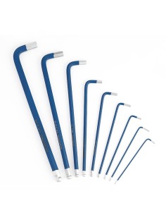 Juego de 9 Llaves Allen Largas Azules (Métrico) Workpro 21117 2