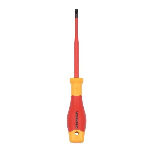 Destornillador Plano Aislado VDE 1,2x6,5x150mm Workpro 21121