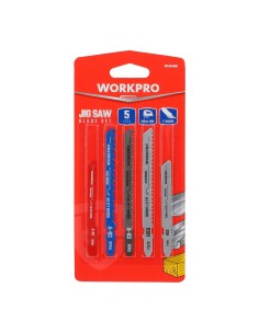 Juego de 5 Hojas de Sierra de Calar Madera y Metal Workpro 21161