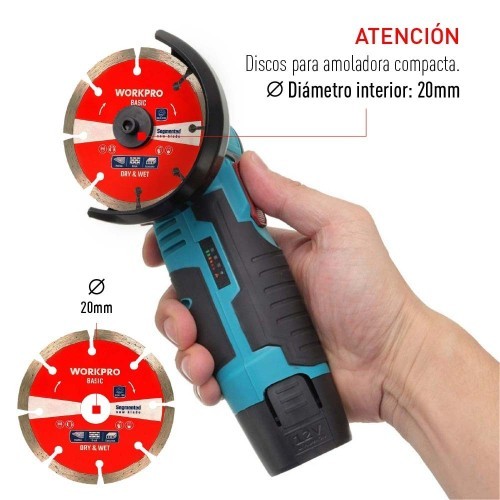 Disco Diamantado Segmentado Básico Ø110x20 mm Workpro 21162