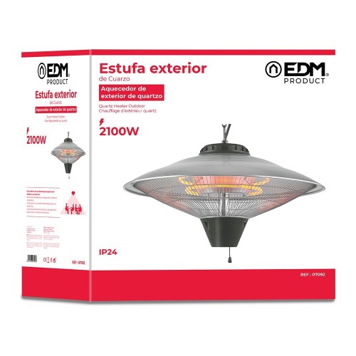 Estufa de Cuarzo Exterior para Techo 900/1200/2100W EDM 07092