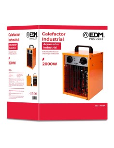 Calefactor Industrial 1000/2000W EDM07096 con Termostato 2