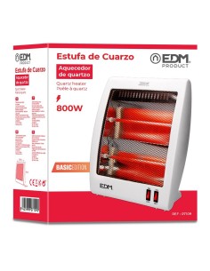 Estufa de Cuarzo Plano 400/800W Antivuelco EDM 07109 2