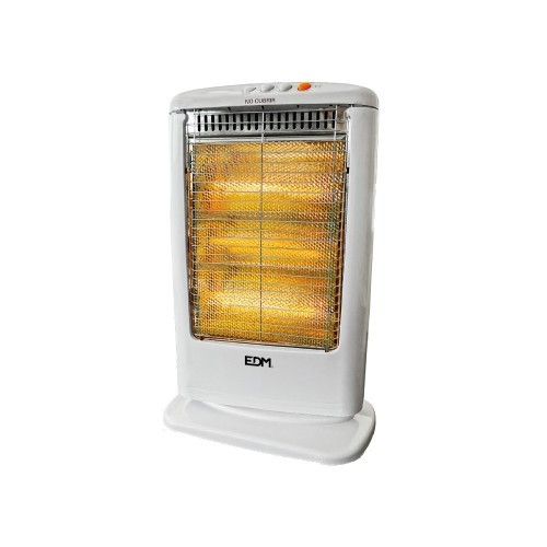 Estufa de Cuarzo Económica 400/800/1200W Antivuelco EDM 07117 Estufa de Cuarzo Económica 400/800/1200W Antivuelco EDM 07117