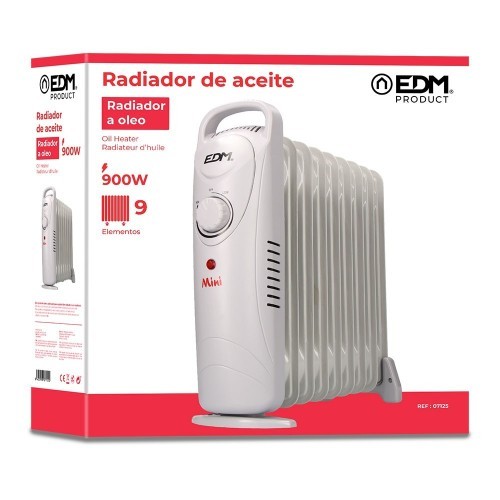 Radiador de Aceite Junior 900W 9 elementos EDM 07125 Radiador de Aceite Junior 900W 9 elementos EDM 07125