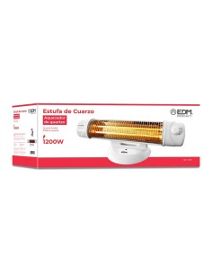 Estufa de Cuarzo Suelo 2 Barras 600/1200W EDM 07131 2