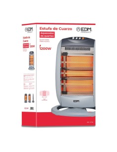 Estufa de 3 Barras de Cuarzo Oscilante 1200W EDM 07136 2