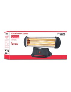 Estufa de Cuarzo 3 Barras 400/800/1200W Antivuelco EDM 07140 2