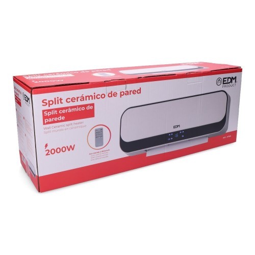 Calefactor Split de Pared Blanco 1000/2000W EDM 07188