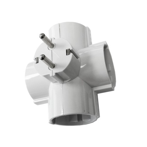 Clavija 4 Tomas Schuko EDM Blanca T/TL 16A 230V 40066