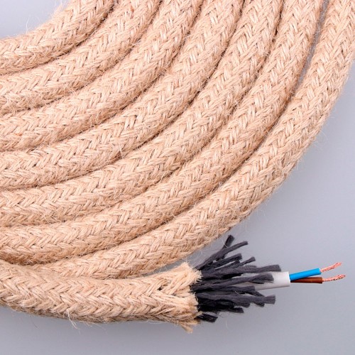 Cable de Cuerda Yute Redondo 2x0,75MM EDM 11980