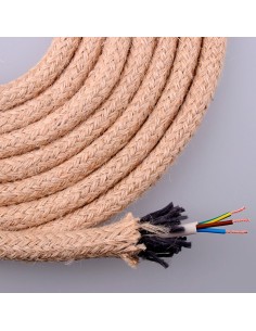 Cable de Cuerda EDM Yute Redondo 3x0,75MM 11981