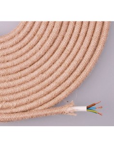 Cable Cuerda de Yute Tejida y Enfundada 3x0,75MM EDM 11975