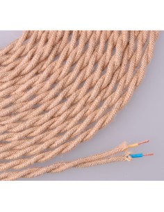 Cable Eléctrico de Cuerda Yute Trenzado 2x0,75MM EDM 11978