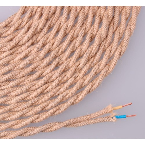 Cable Eléctrico de Cuerda Yute Trenzado 2x0,75MM EDM 11978