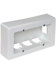 Caja de Mecanismos de Superficie para 2 Elementos Blanca Solera 92