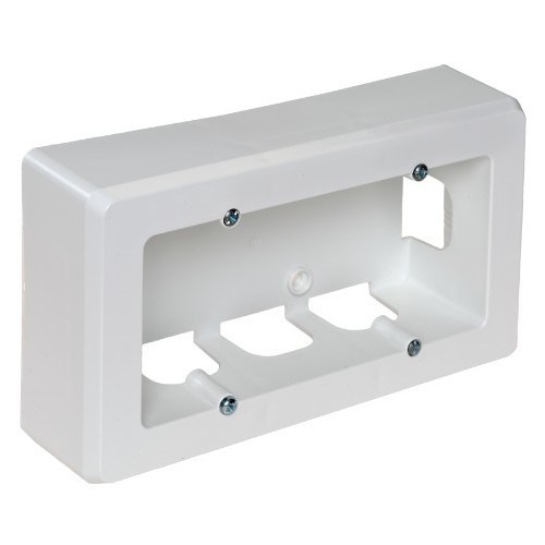 Caja de Mecanismos de Superficie para 2 Elementos Blanca Solera 92