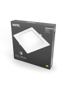 Downlight LED Cuadrado Empotrable 18W PC Matel Corte Ø170/205mm 2