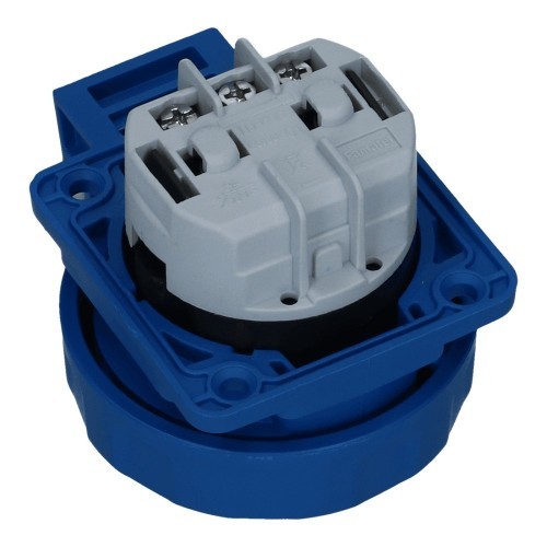 Base enchufe de empotrar 2P+TTL 16A 250V IP67 Famatel 13960 Base enchufe de empotrar 2P+TTL 16A 250V IP67 Famatel 13960