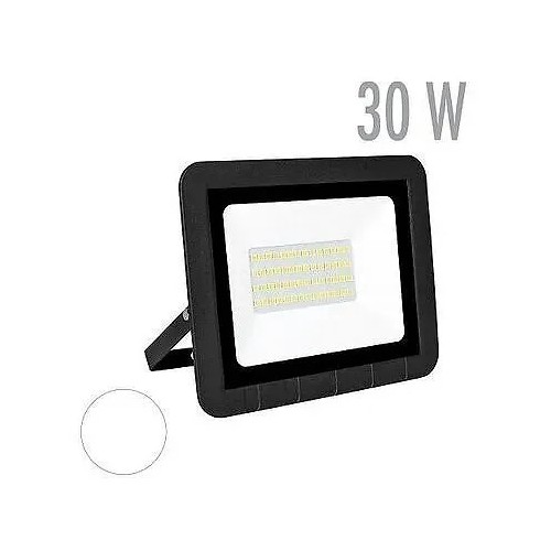 Proyector LED plano negro 30W.Fría - 1