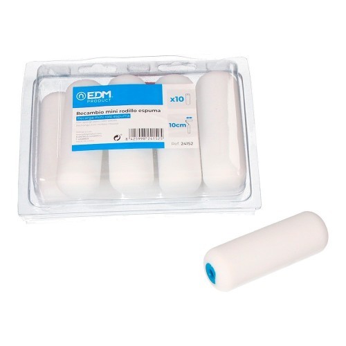 Pack 10 Unidades Recambios Mini Rodillos Espuma 110MM EDM