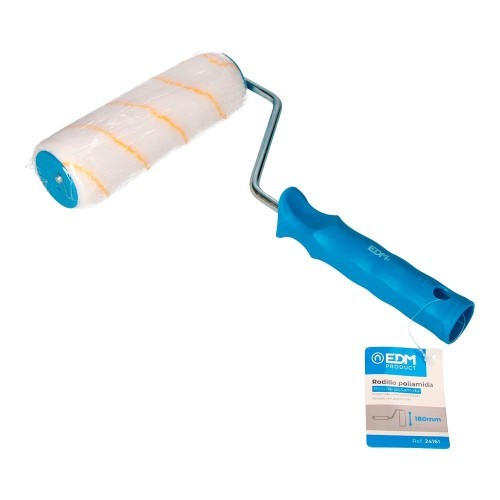 Rodillo Poliamida 18CM Pelo Corto para Pintura Plástica EDM 24161 Rodillo Poliamida 18CM Pelo Corto para Pintura Plástica EDM 24161