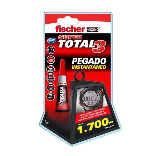 Pegamento de Cianocrilato Blister Supertotal 3.3G Fischer