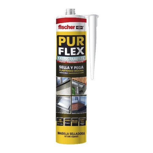 Adhesivo Poliuretano Purflex Transparente 310ML 522204 Fischer Adhesivo Poliuretano Purflex Transparente 310ML 522204 Fischer