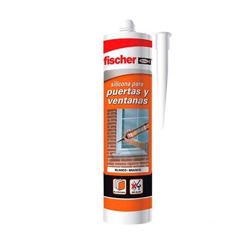 Silicona para Puertas Y Ventanas 300ML Neutra Blanco Fischer