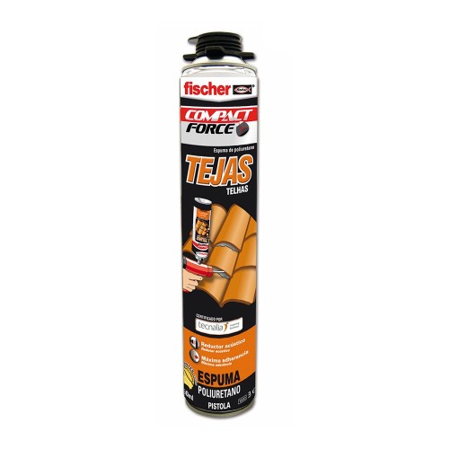 Espuma PU de Poliuretano para Tejas Pistola 750ML Fischer