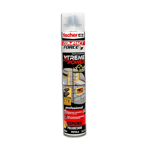 Espuma Poliuretano PU Xtreme Power Pistola 750ML Fischer
