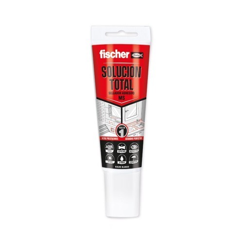 Adhesivo Sellador MS Total Solución Blanco 80ML Fischer 519030 Adhesivo Sellador MS Total Solución Blanco 80ML Fischer 519030