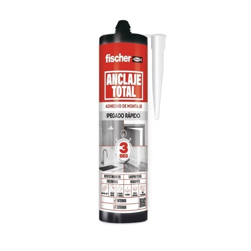 Adhesivo de Montaje Fischer Anclaje Total Pegado Blanco 290ML