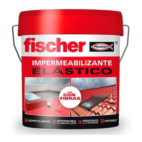 Pintura Impermeabilizante Con Fibras 15 Litros Gris 547154 Fischer Pintura Impermeabilizante Con Fibras 15 Litros Gris 547154 Fischer