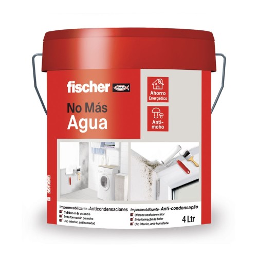 Pintura Blanca Impermeabilizante Anti-Condensaciones 4 Litros Fischer