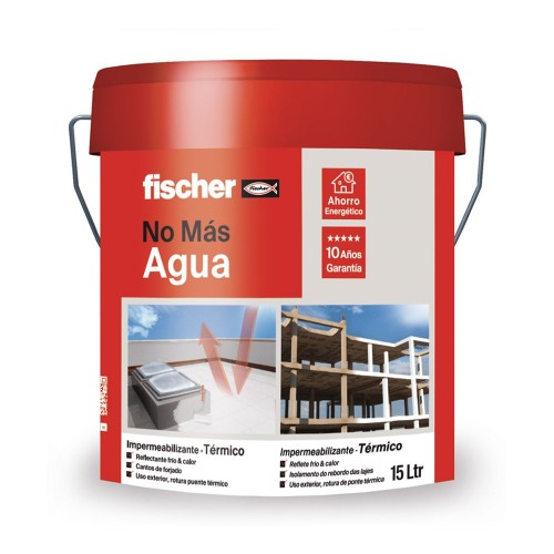 Pintura Impermeabilizante Embaldosable Térmico Blanco 15L Fischer