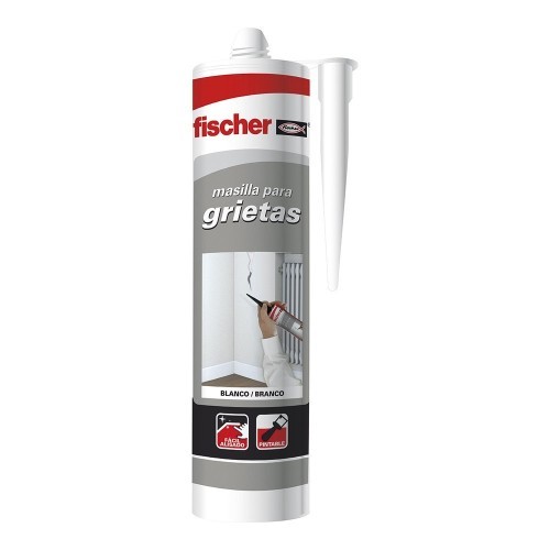 Masilla para Grietas Blanca Fischer 300ML 98675 Masilla para Grietas Blanca Fischer 300ML 98675