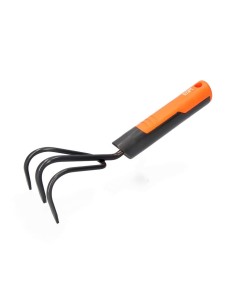 Cultivador de 3 Púas De Jardinería Gris/Naranja EDM