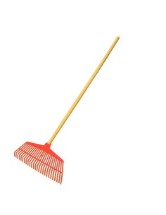 Rastrillo de Jardinería 44X23X116CM Naranja EDM