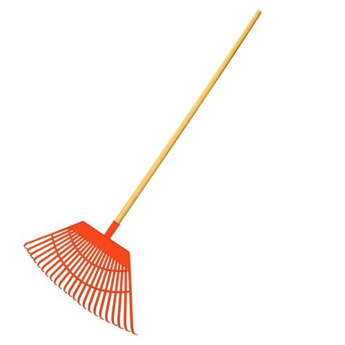 Rastrillo de Jardín 55X31X116CM Naranja EDM