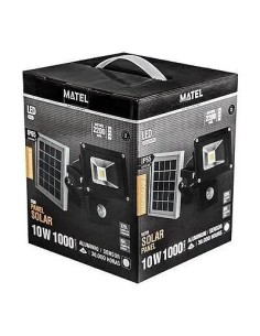 Proyector led sensor negro rec. Solar 10W - 1 2