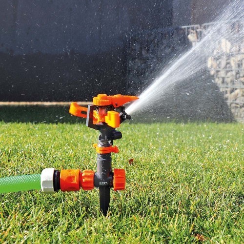 Aspersor de Riego Sectorial Con Estaca Max 400M² Ajustable EDM