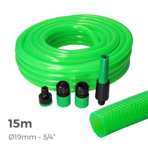 Kit Manguera De Jardín Estándar 15/25M 3/4" 19MM EDM